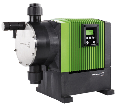 Large digital dosing pumps, developed by DANSK TEKNOLOGI in cooperation with Grundfos